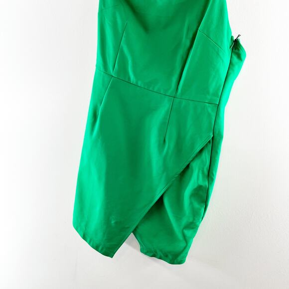 Superdown Molly One Shoulder Mini Dress Green Medium - Picture 7 of 9